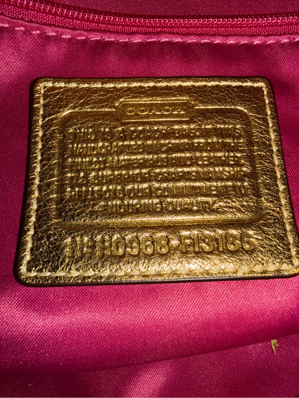 Vintage Coach Graffiti Tattersall Chelsea Satchel & Wallet Set Gold Y2K F13186 - Picture 8 of 16